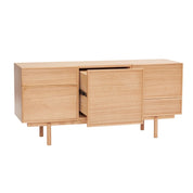 Hübsch Cube Skänk Ek, 140cm - Azalea Home