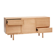 Hübsch Cube Skänk Ek, 140cm - Azalea Home