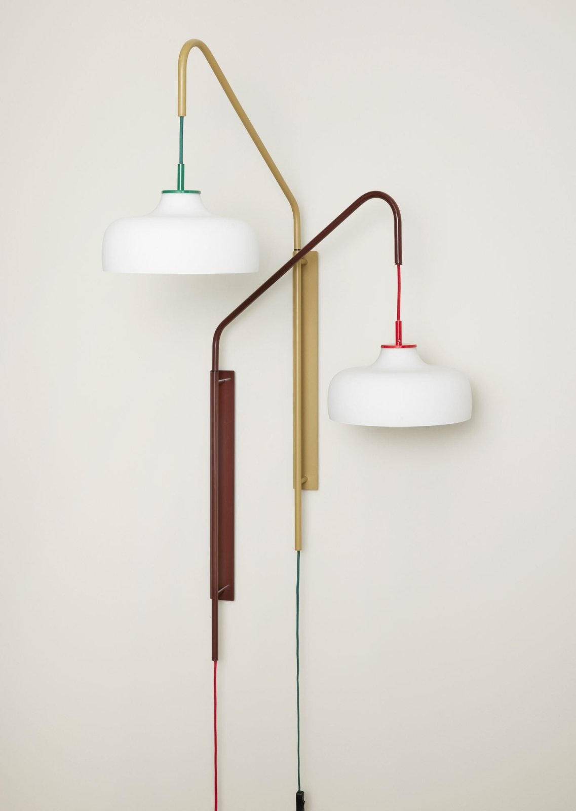 Hübsch Current Vägglampa, Khaki - Azalea Home