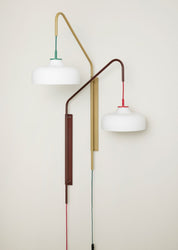 Hübsch Current Vägglampa, Röd - Azalea Home