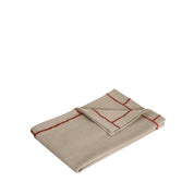 Hübsch Easypeasy Kökshandduk, Beige/Röd - Azalea Home