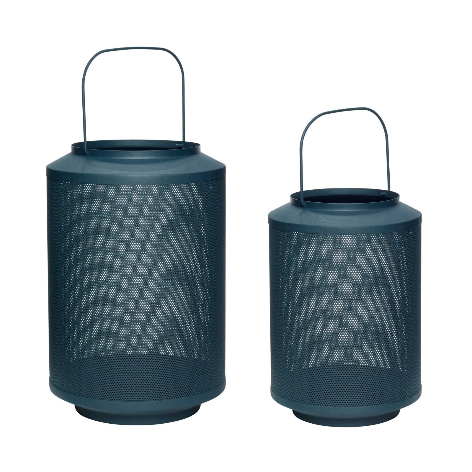 Hübsch Edge Ljuslykta Petrol, 2 - Pack - Azalea Home