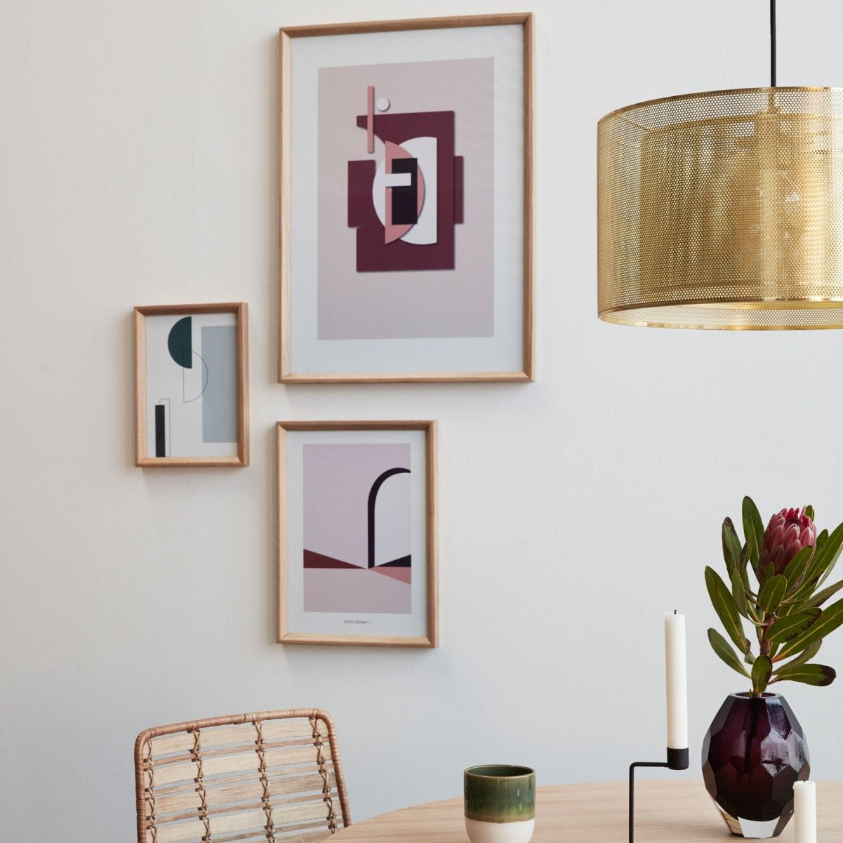 Hübsch Edge Taklampa, Mässing - Azalea Home