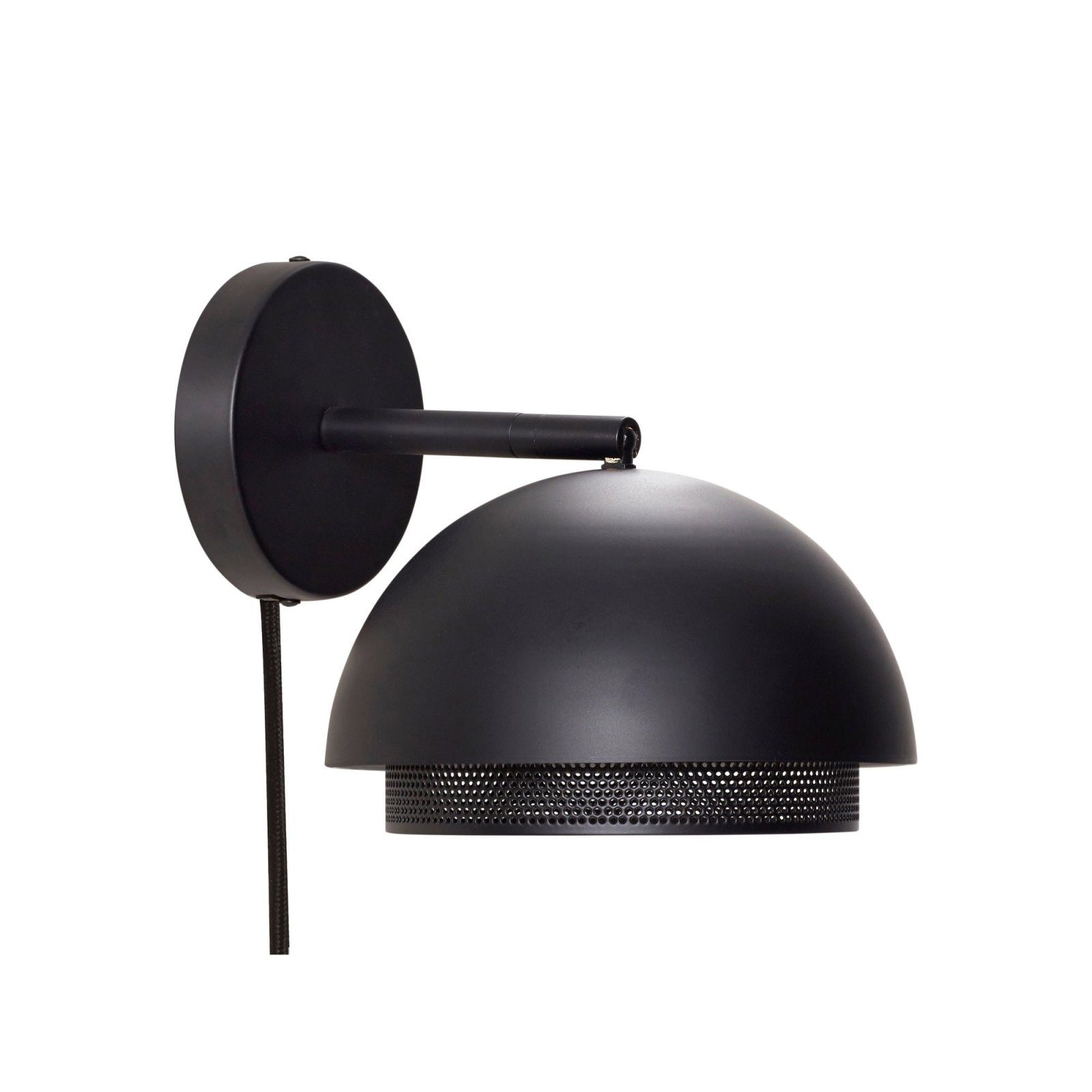 Hübsch Edge Vägglampa, Svart - Azalea Home