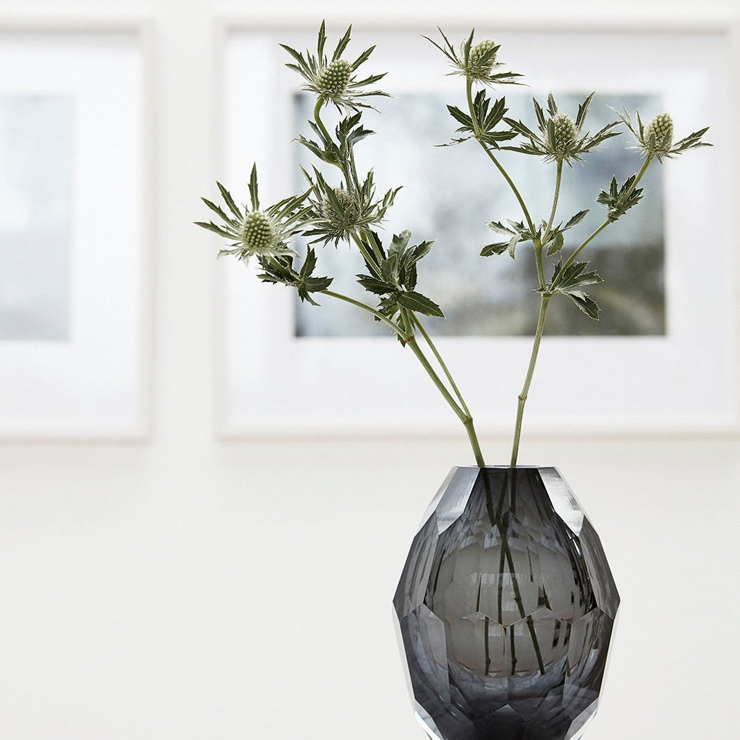Hübsch Facet Vas, Grå - Azalea Home