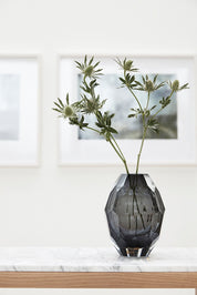 Hübsch Facet Vas, Grå - Azalea Home