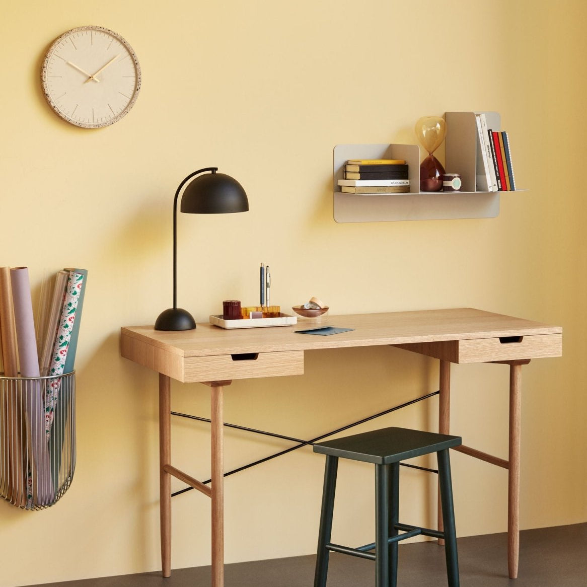 Hübsch Fold Hylla Grå, 60cm - Azalea Home