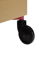 Hübsch Fresh Serveringsvagn Khaki/Vinröd - Azalea Home