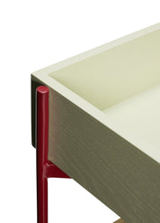 Hübsch Fresh Serveringsvagn Khaki/Vinröd - Azalea Home