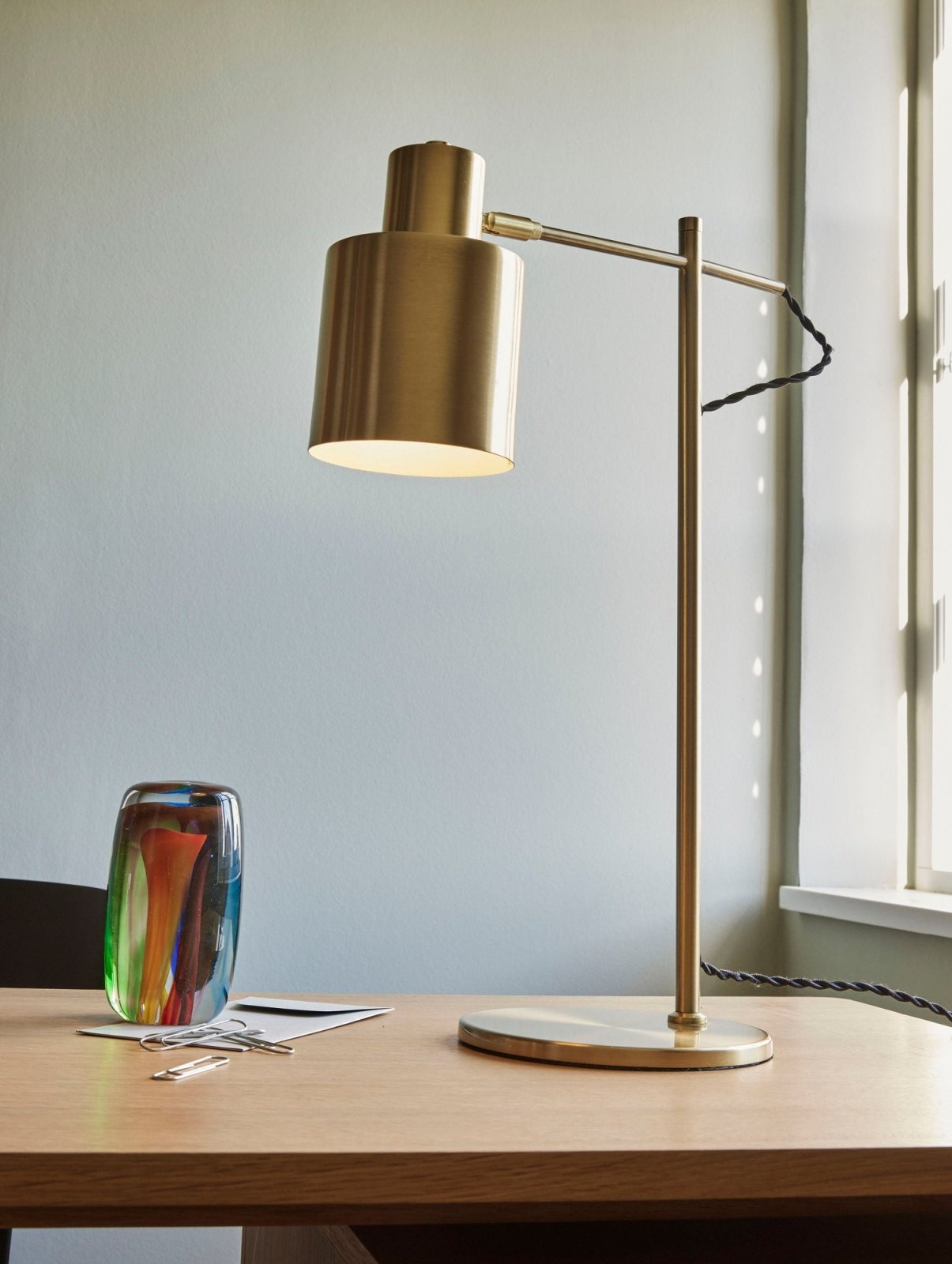 Hübsch Fuse Bordslampa, Mässing - Azalea Home