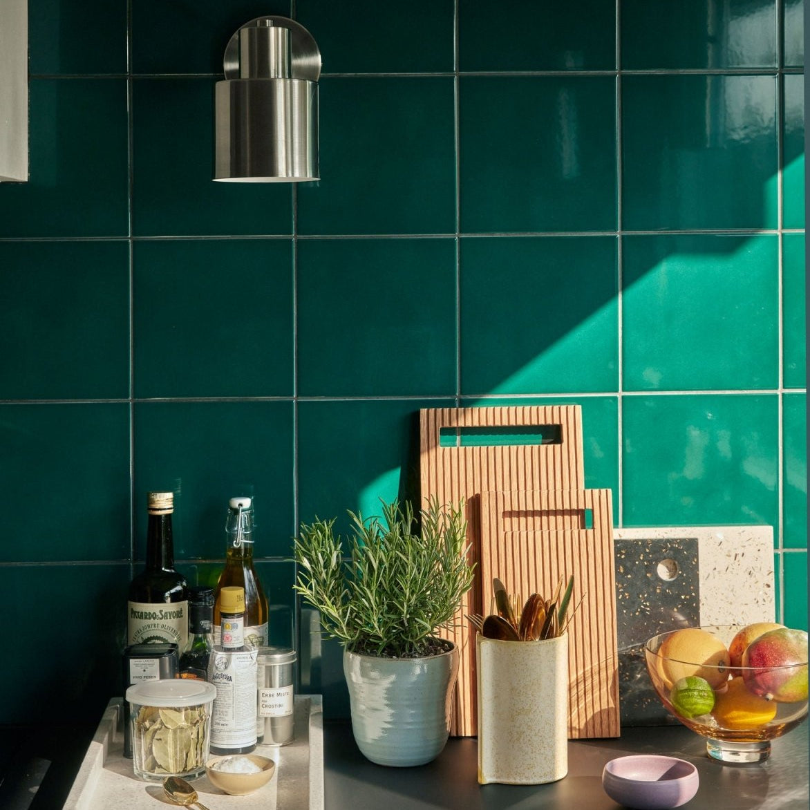 Hübsch Fuse Vägglampa Nickel - Azalea Home