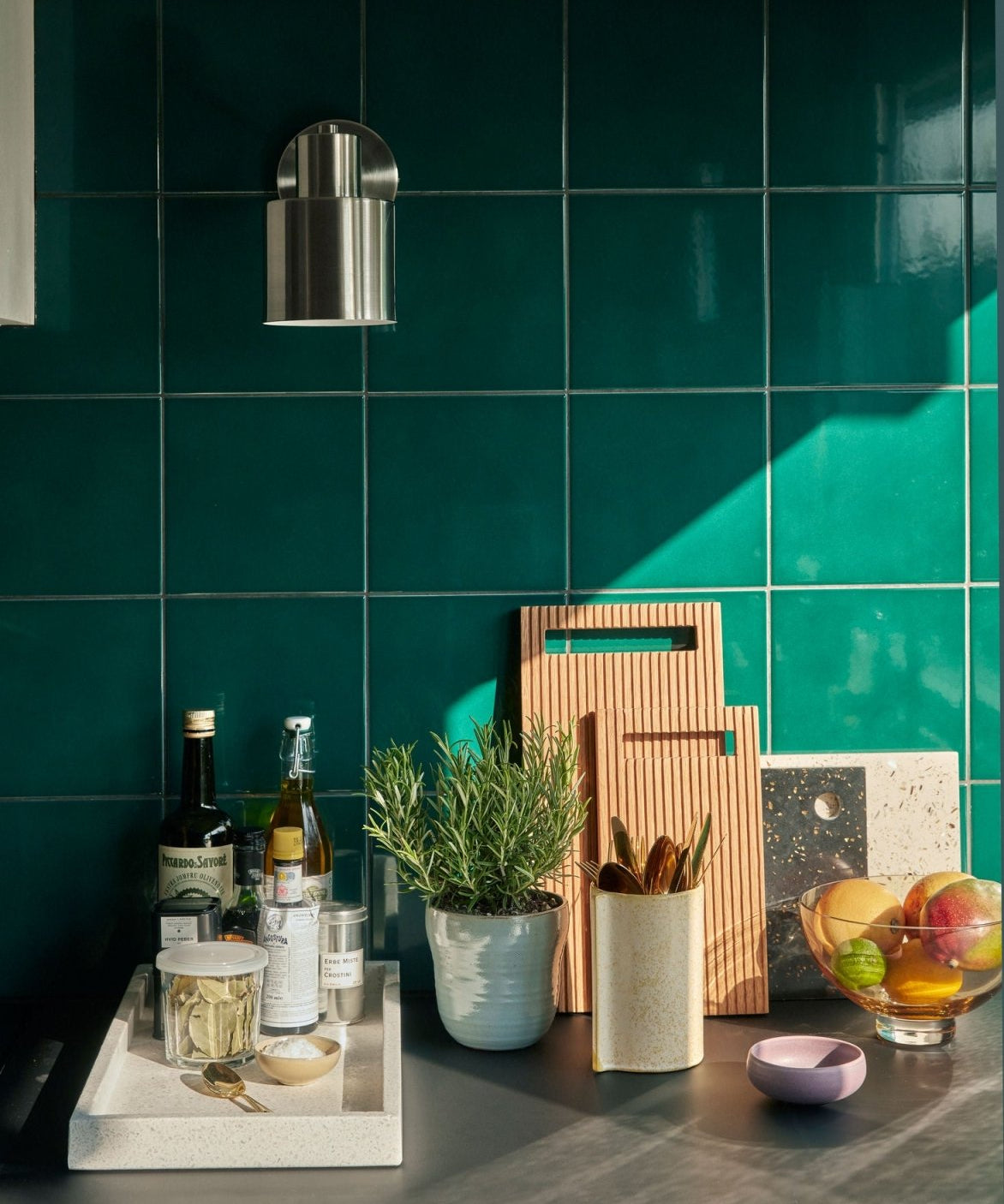Hübsch Fuse Vägglampa Nickel - Azalea Home