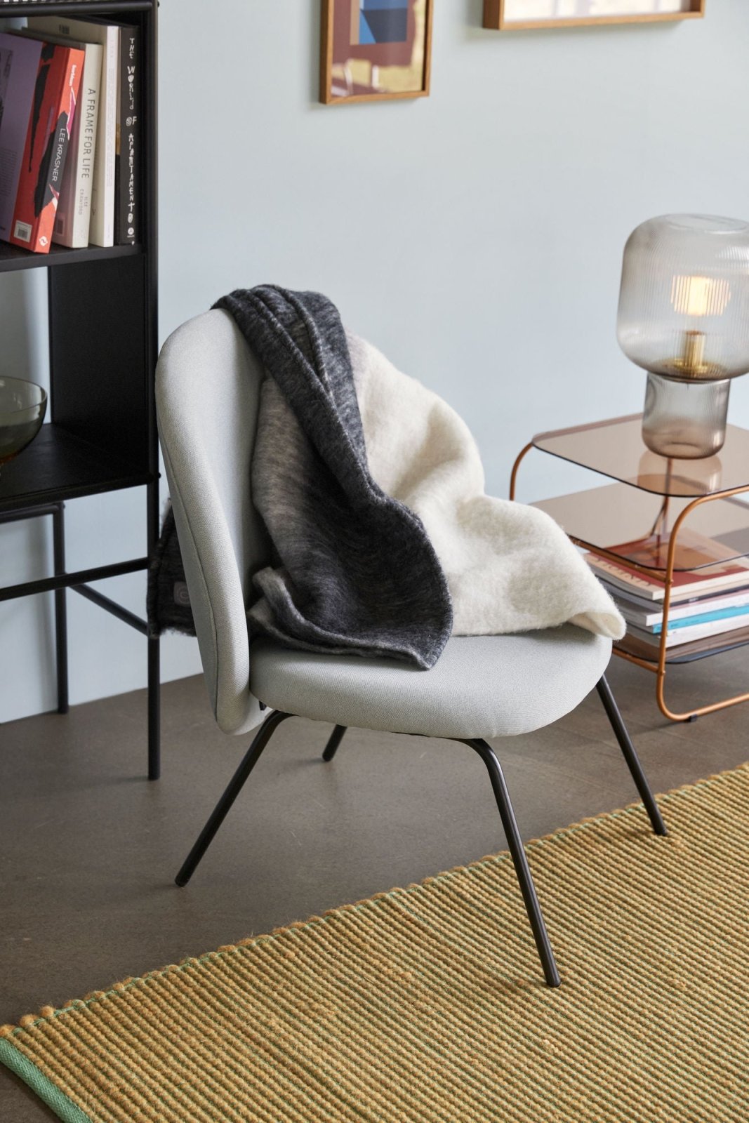 Hübsch Gather Loungestol, Grå - Azalea Home