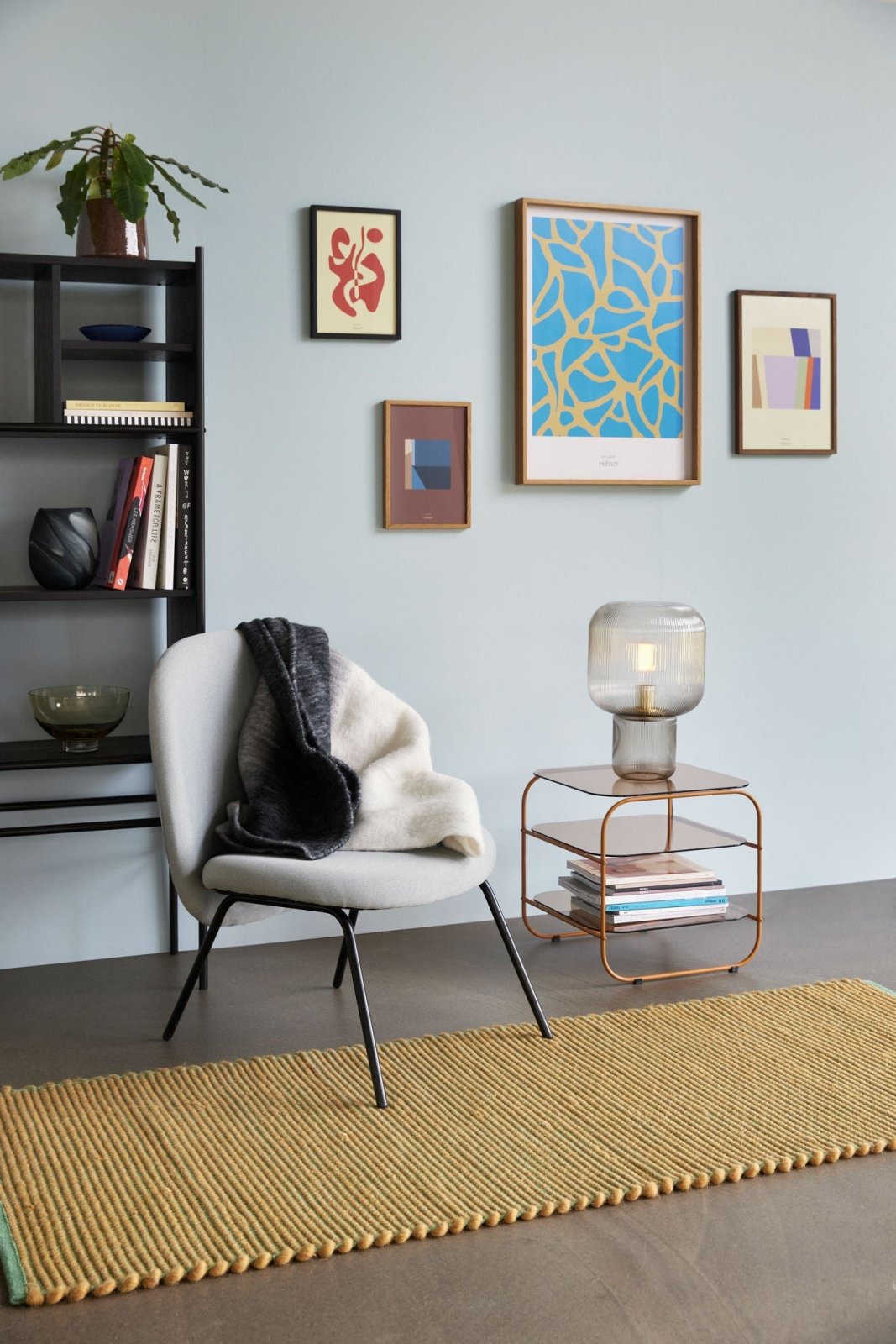Hübsch Gather Loungestol, Grå - Azalea Home