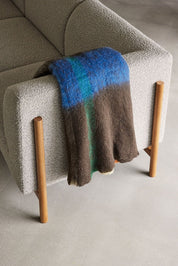 Hübsch Graphic Pläd, Brun/multi - Azalea Home