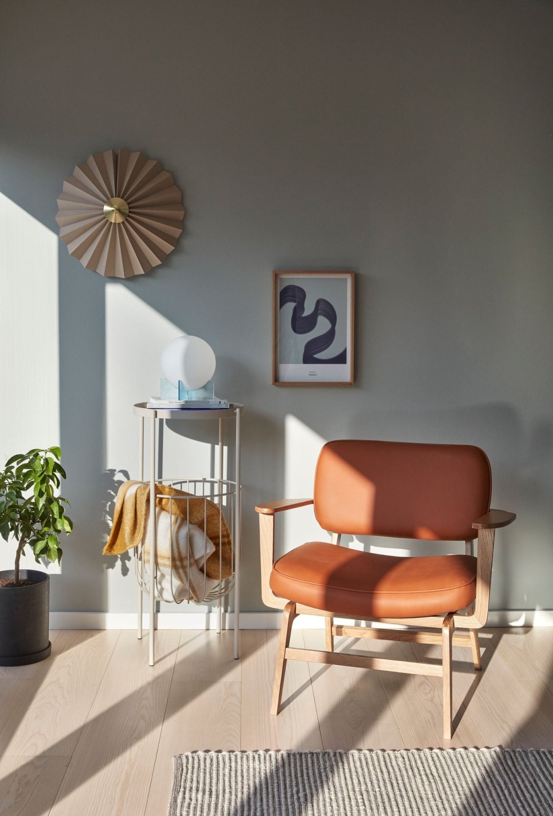 Hübsch Haze Loungestol, Brun - Azalea Home