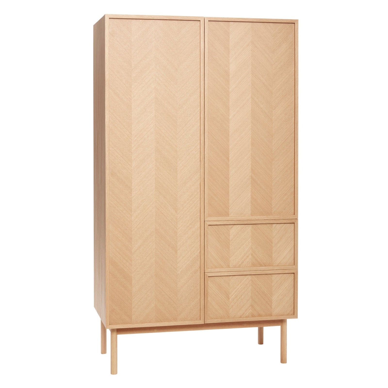 Hübsch Herringbone Garderob Large Natur - Azalea Home