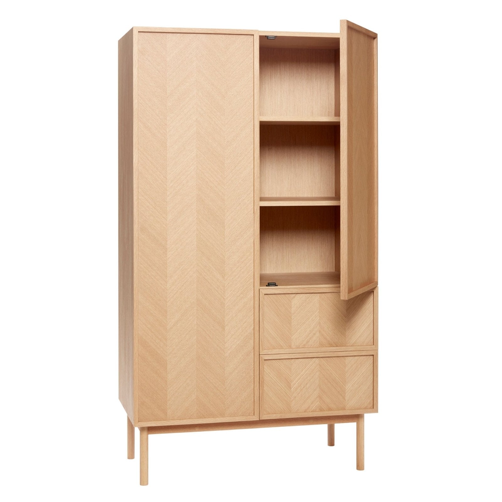 Hübsch Herringbone Garderob Large Natur - Azalea Home