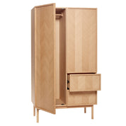 Hübsch Herringbone Garderob Large Natur - Azalea Home