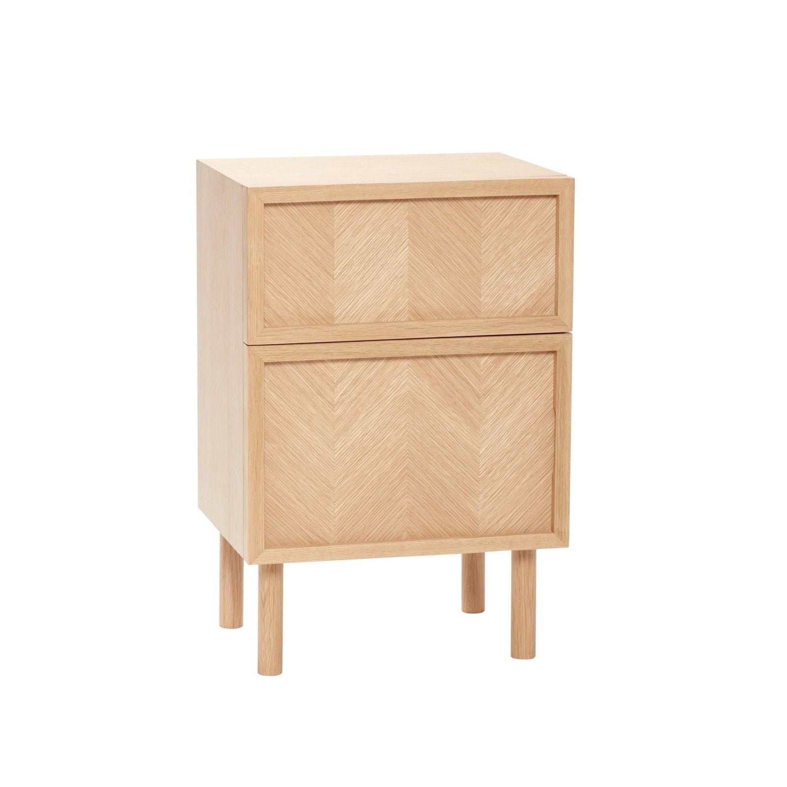 Hübsch Herringbone Sängbord Natur - Azalea Home