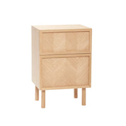 Hübsch Herringbone Sängbord Natur - Azalea Home