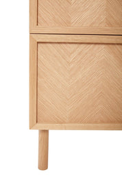 Hübsch Herringbone Sängbord Natur - Azalea Home