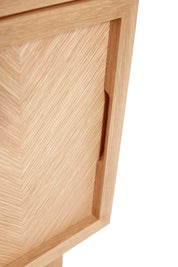 Hübsch Herringbone Sängbord Natur - Azalea Home