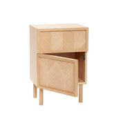 Hübsch Herringbone Sängbord Natur - Azalea Home
