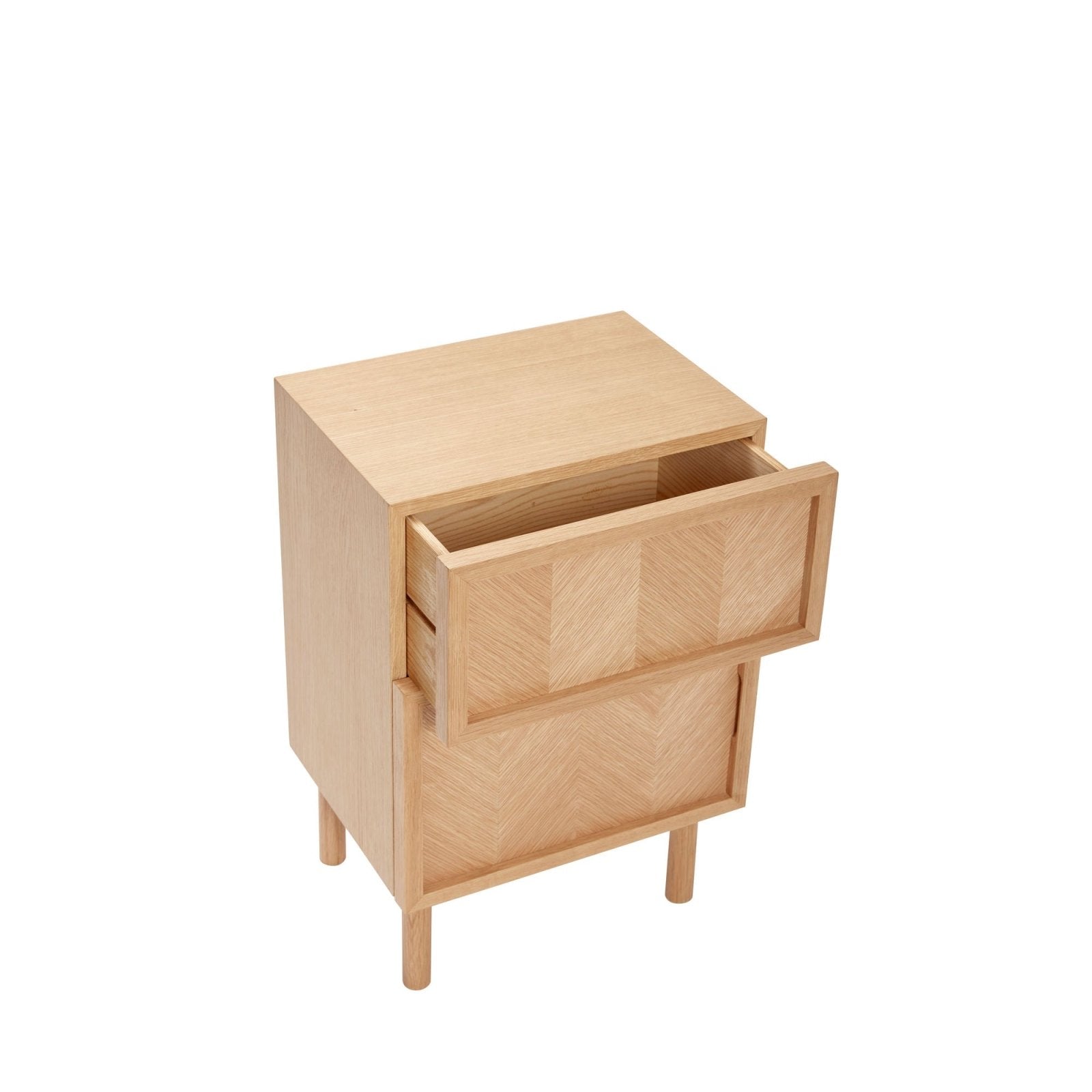 Hübsch Herringbone Sängbord Natur - Azalea Home