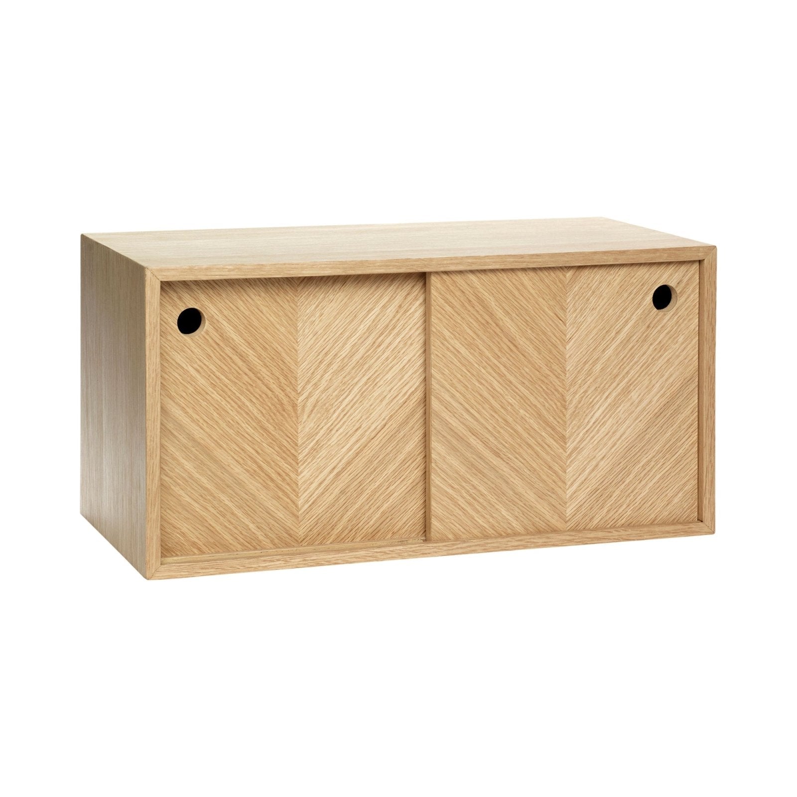 Hübsch Herringbone Väggskåp, Natur - Azalea Home