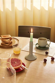 Hübsch Kindred Ljusstake 2 - Pack, Ljusgrå - Azalea Home