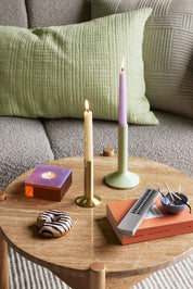 Hübsch Kindred Ljusstake 2 - Pack, Ljusgrön - Azalea Home