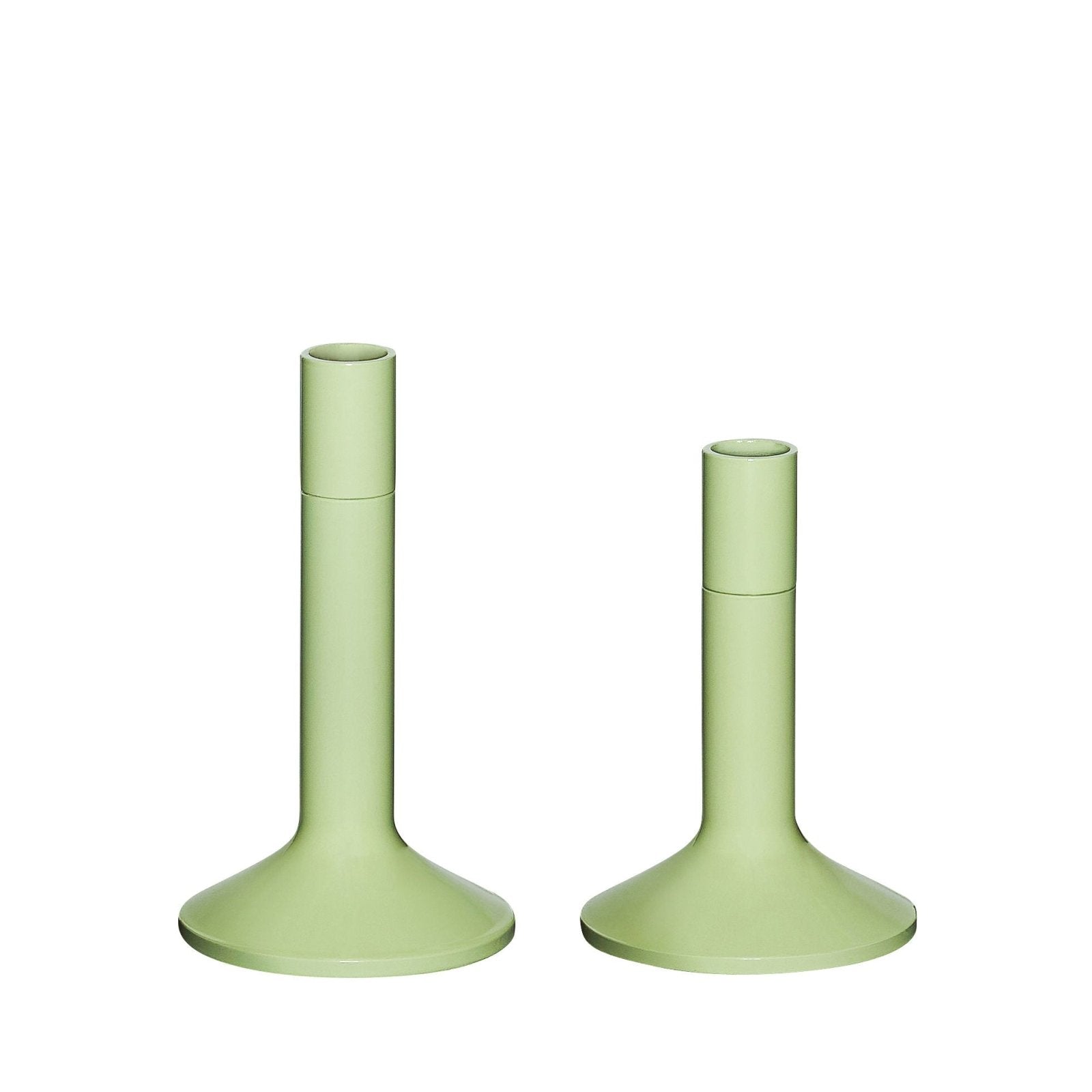 Hübsch Kindred Ljusstake 2 - Pack, Ljusgrön - Azalea Home