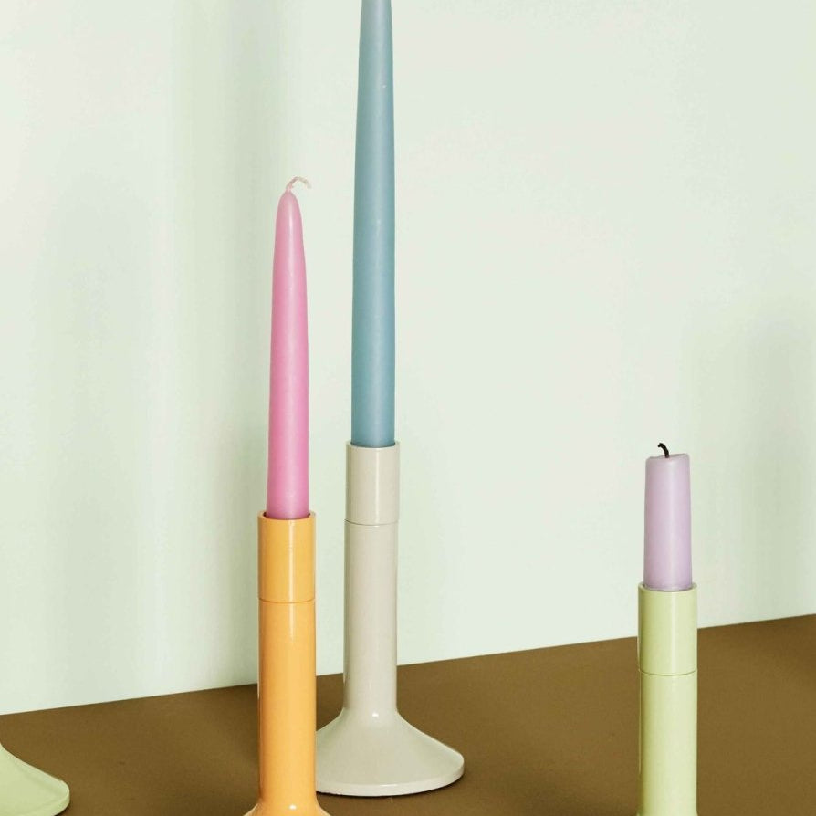 Hübsch Kindred Ljusstake 2 - Pack, Ljusgrön - Azalea Home