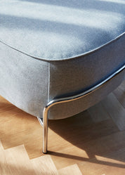 Hübsch Kumo Sittpuff, Blå - Azalea Home