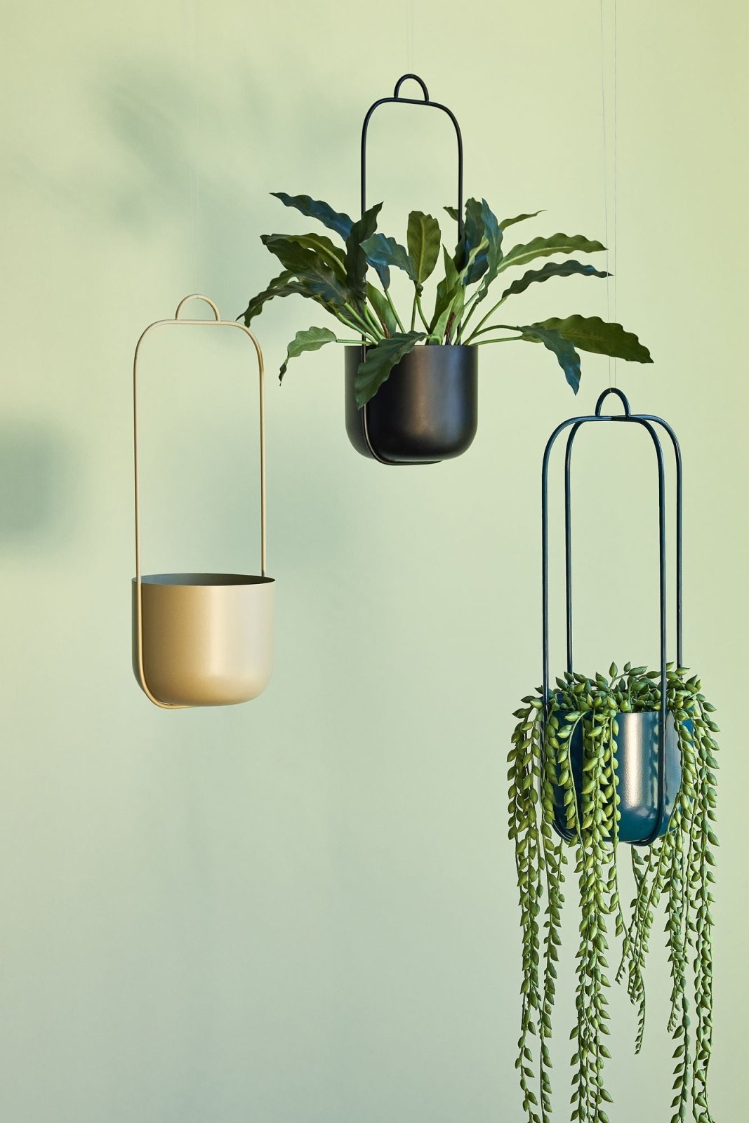 Hübsch Lotus Ampel Khaki, 2 - Pack - Azalea Home