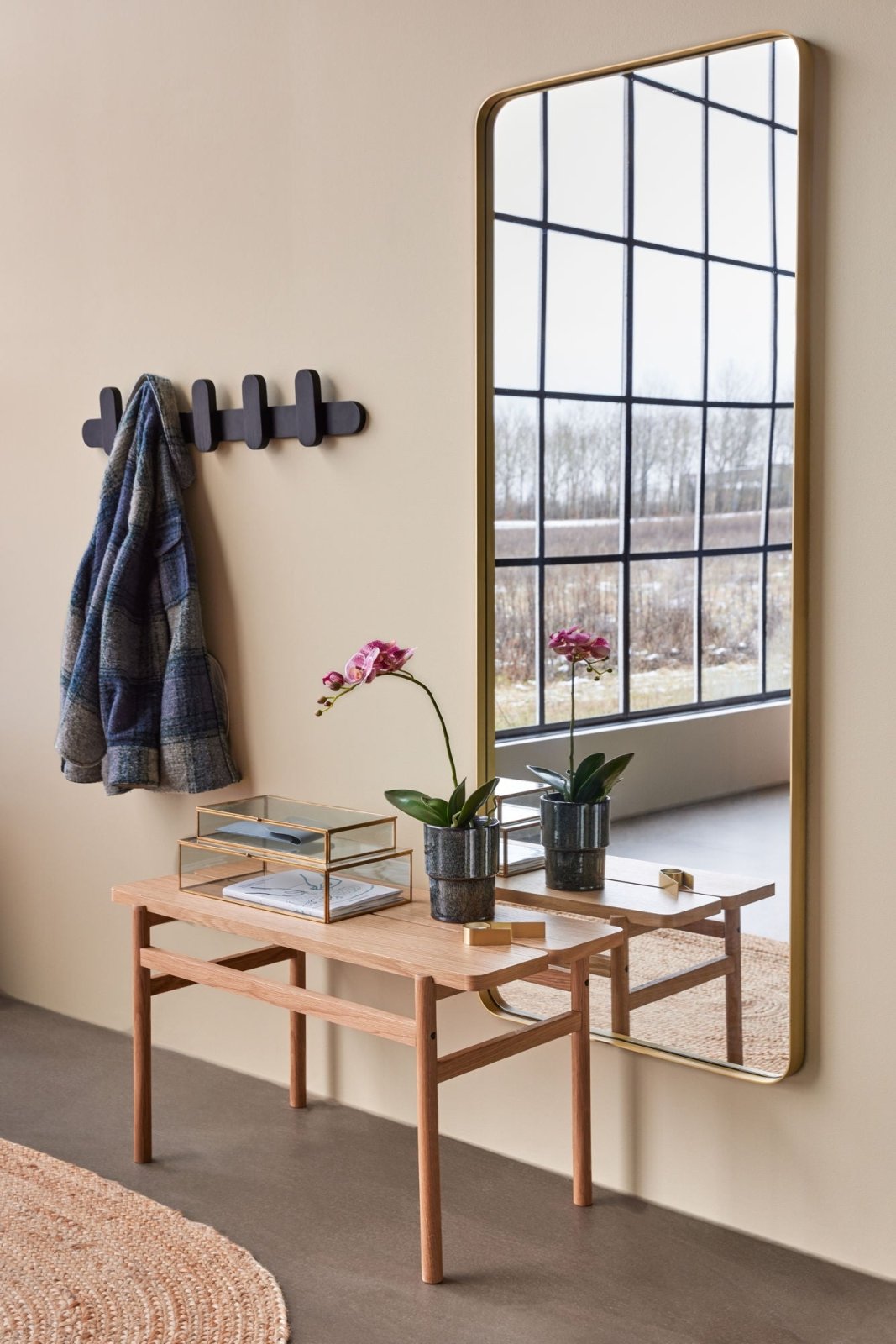 Hübsch Merry Klädhängare Svart 80cm - Azalea Home