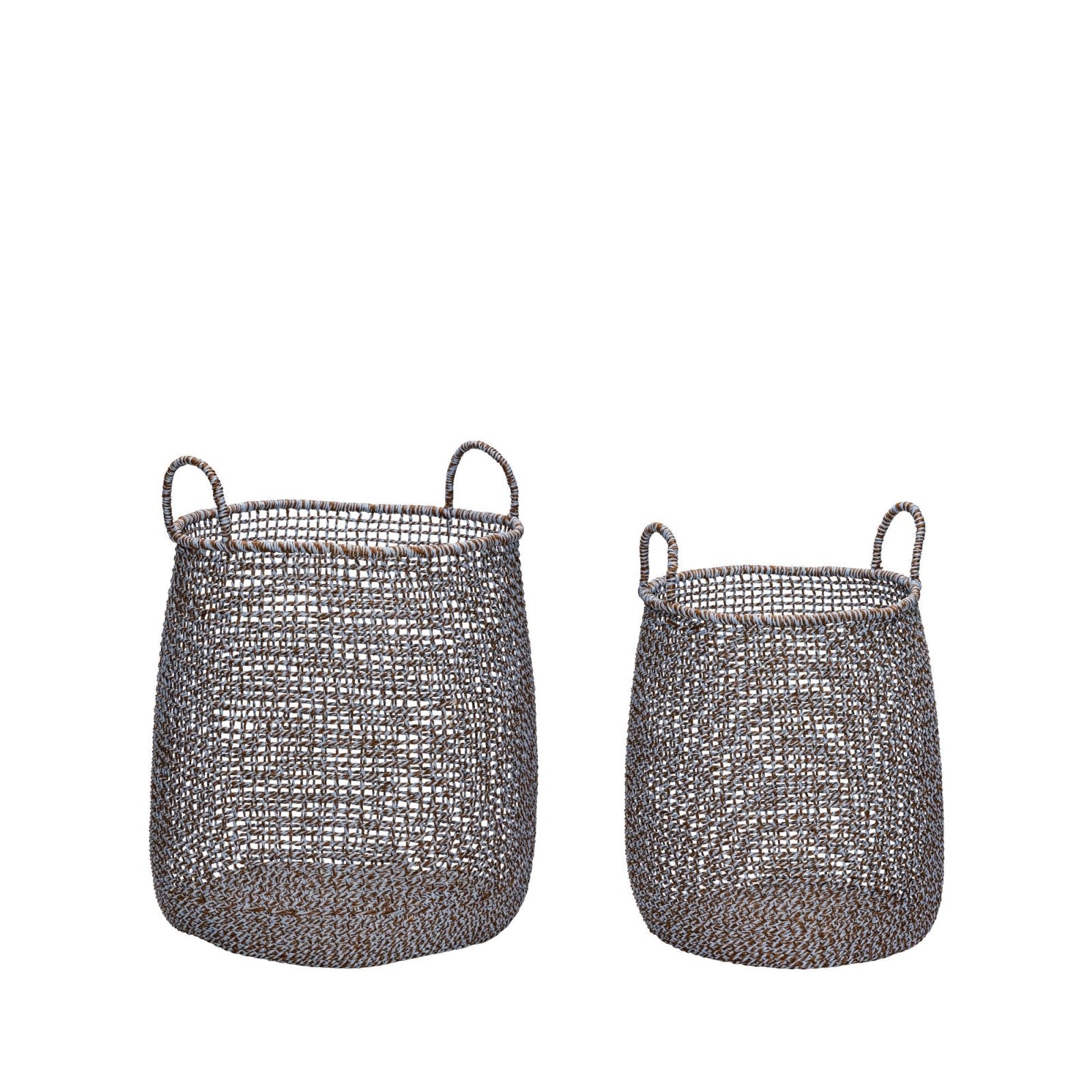 Hübsch Mist Korgar, 2 - Pack Blå/Brun - Azalea Home