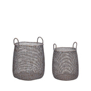 Hübsch Mist Korgar, 2 - Pack Blå/Brun - Azalea Home