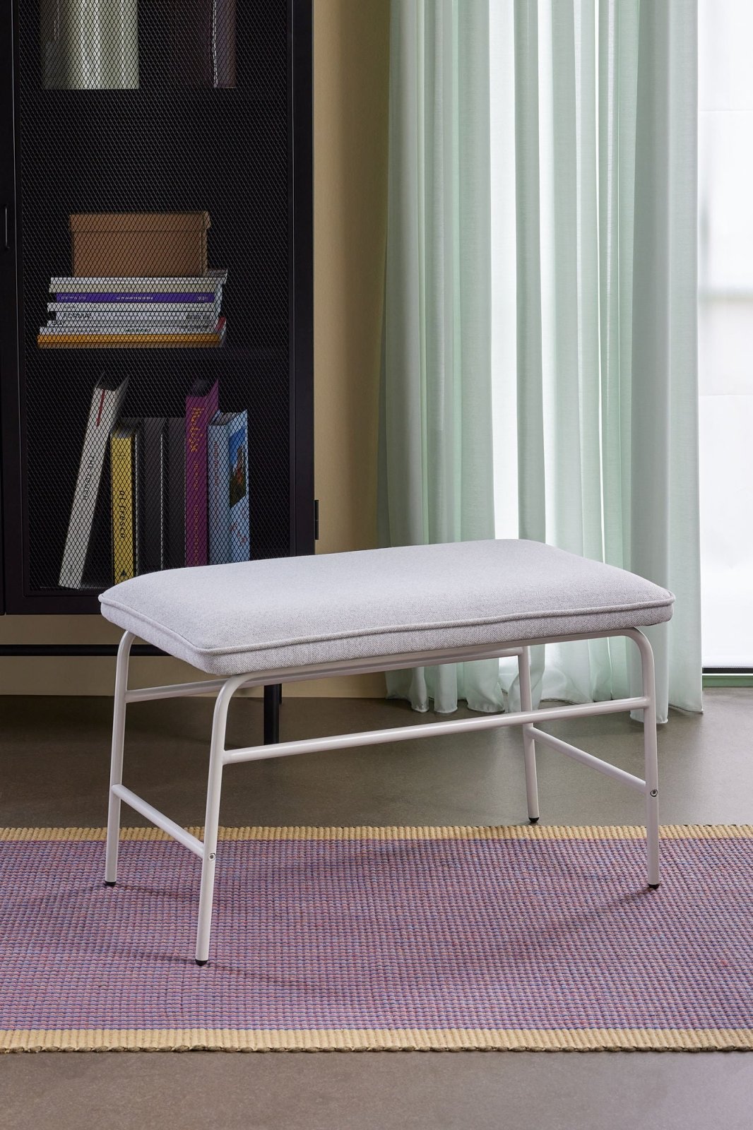 Hübsch Mist Sittbänk, Grå - Azalea Home