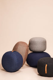 Hübsch Mochi Puff Ø50 Blå - Azalea Home