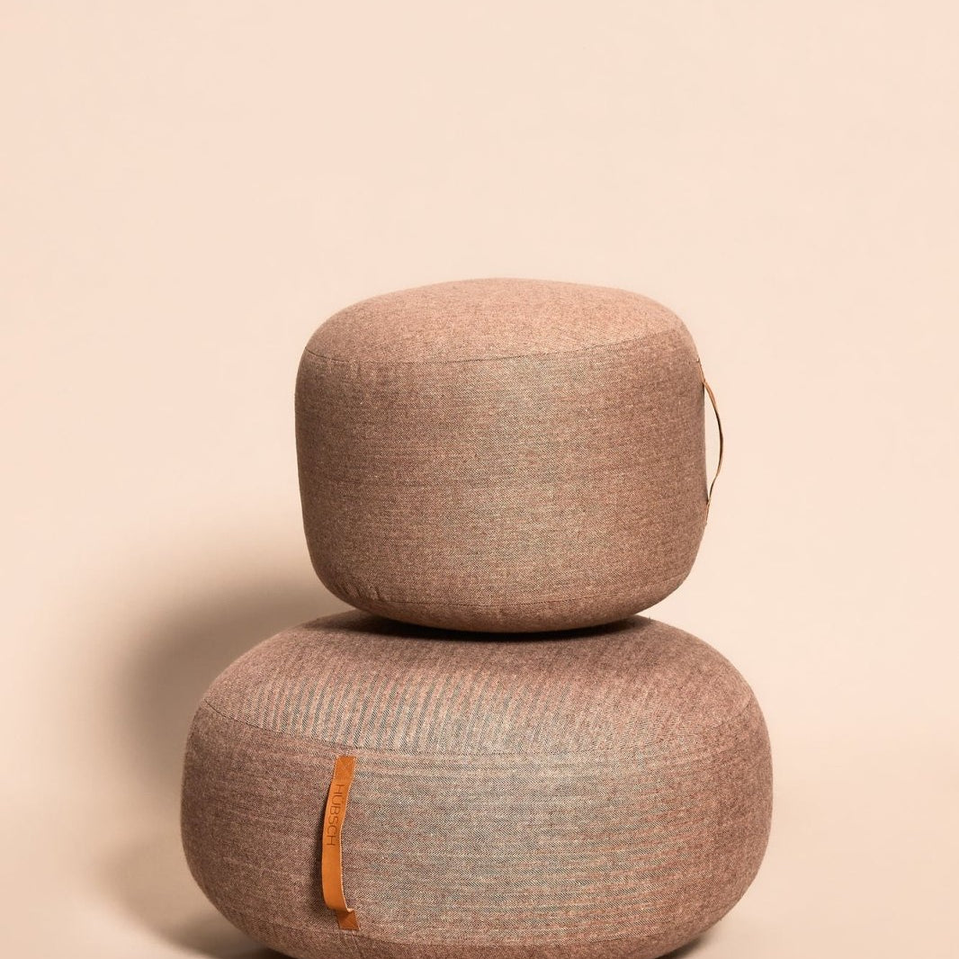 Hübsch Mochi Puff Ø50 Brun - Azalea Home