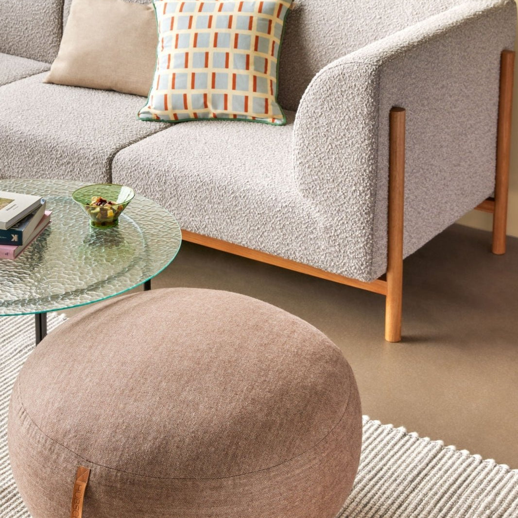 Hübsch Mochi Puff Ø70 Brun - Azalea Home
