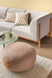 Hübsch Mochi Puff Ø70 Brun - Azalea Home