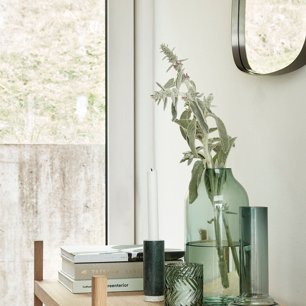 Hübsch Modest Vas 2 - Pack, Grön - Azalea Home