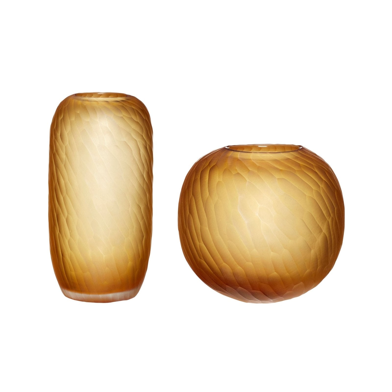 Hübsch Molecule Vas 2 - Pack, Bärnsten - Azalea Home