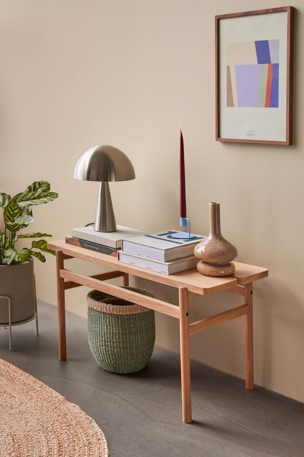 Hübsch Moss Korg 3 - Pack, Grön - Azalea Home