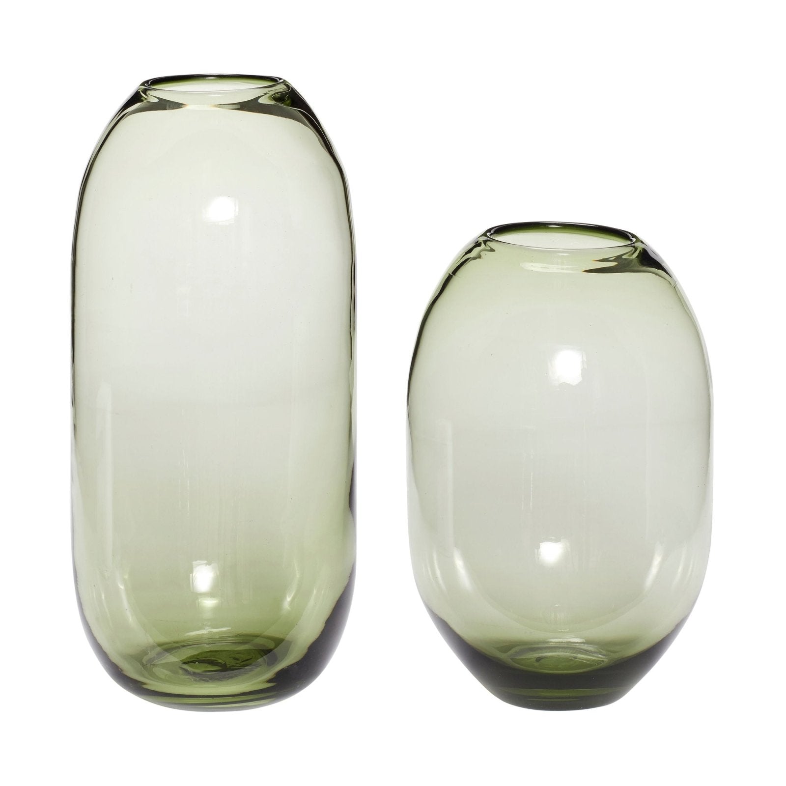 Hübsch Moss Vas Grön 2 - Pack - Azalea Home