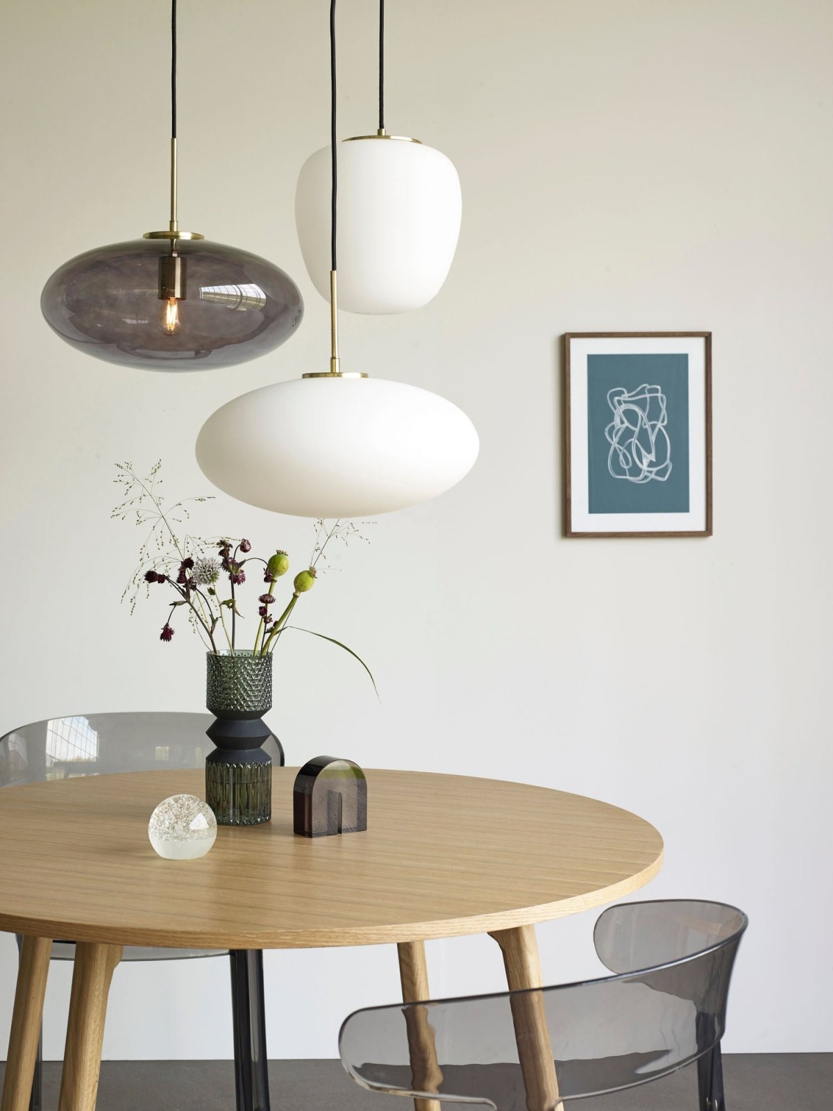 Hübsch Muse Taklampa Ø25, Vit - Azalea Home