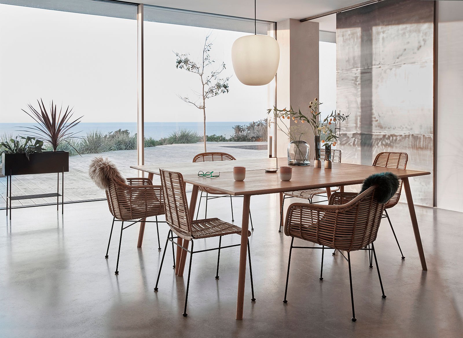 Hübsch Muse Taklampa Ø40, Vit - Azalea Home
